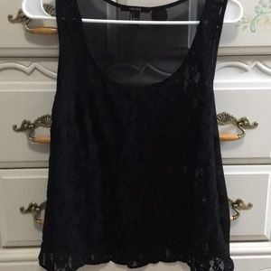 Black flowy tank top